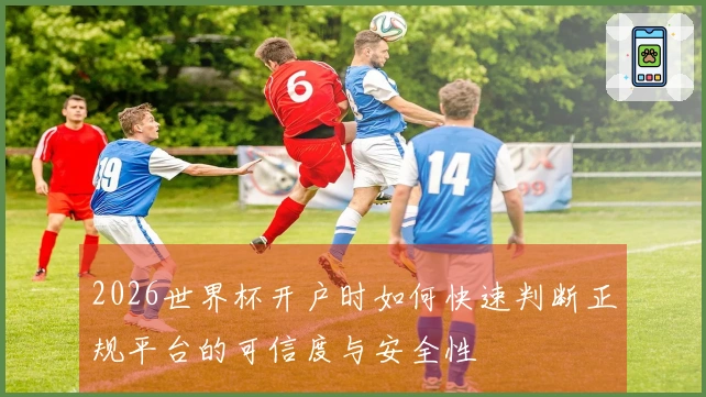 2026世界杯开户时如何快速判断正规平台的可信度与安全性